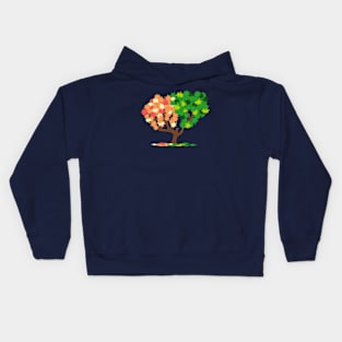 Splashy Tree Art Kids Hoodie